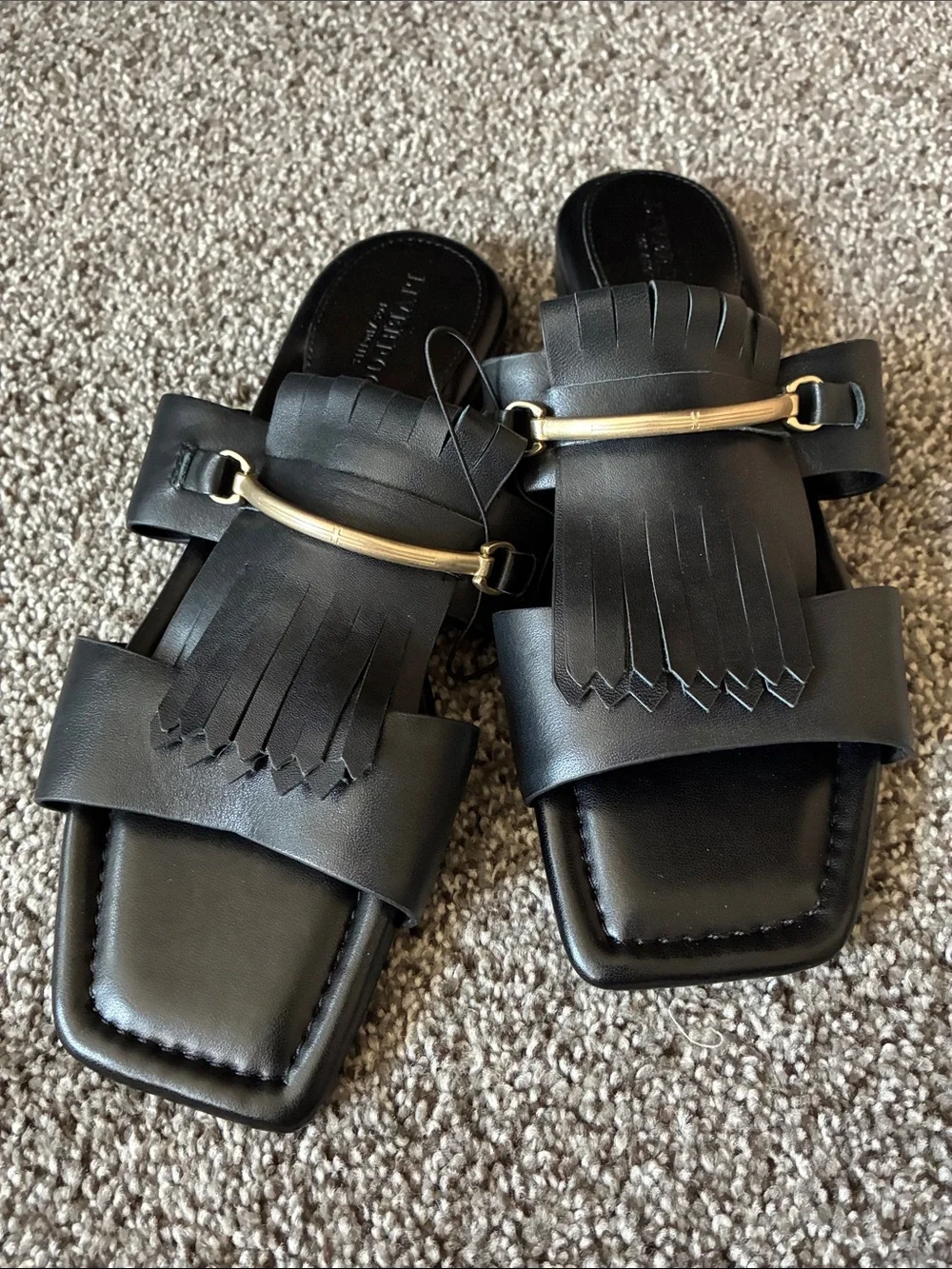 Liverpool black leather